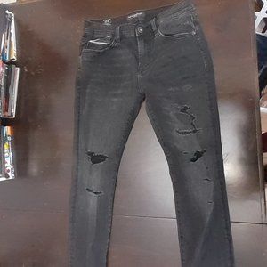 Men's Black Cult of Individuality Punk Super Skinny size 32 x 32